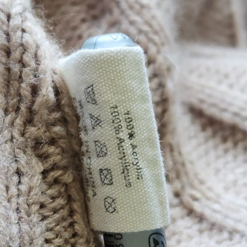 Cozy Chic Cable Knit Sweater Poncho - Picture 13 of 14